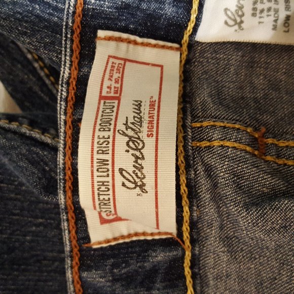 Levi's Signature Stretch Low Rise Boot Cut Size 12 Med - Picture 10 of 13